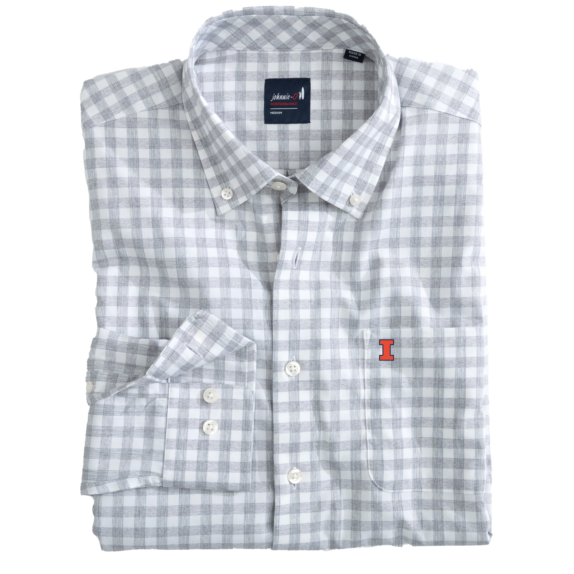 Illinois Fighting Illini Men's Johnnie-O Woven Button-Up Shirt