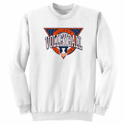 Illinois Volleyball Sweatshirt White Triangle Logo