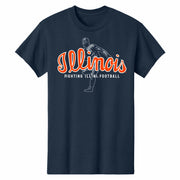 Illinois Football T-Shirt Navy Script Grange Tee