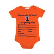 Illinois Onesie Newborn Welcome to the World
