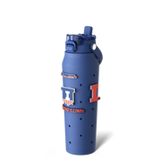 Illinois Water Bottle 32oz Navy Charm