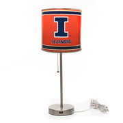 University of Illinois Chrome Lamp