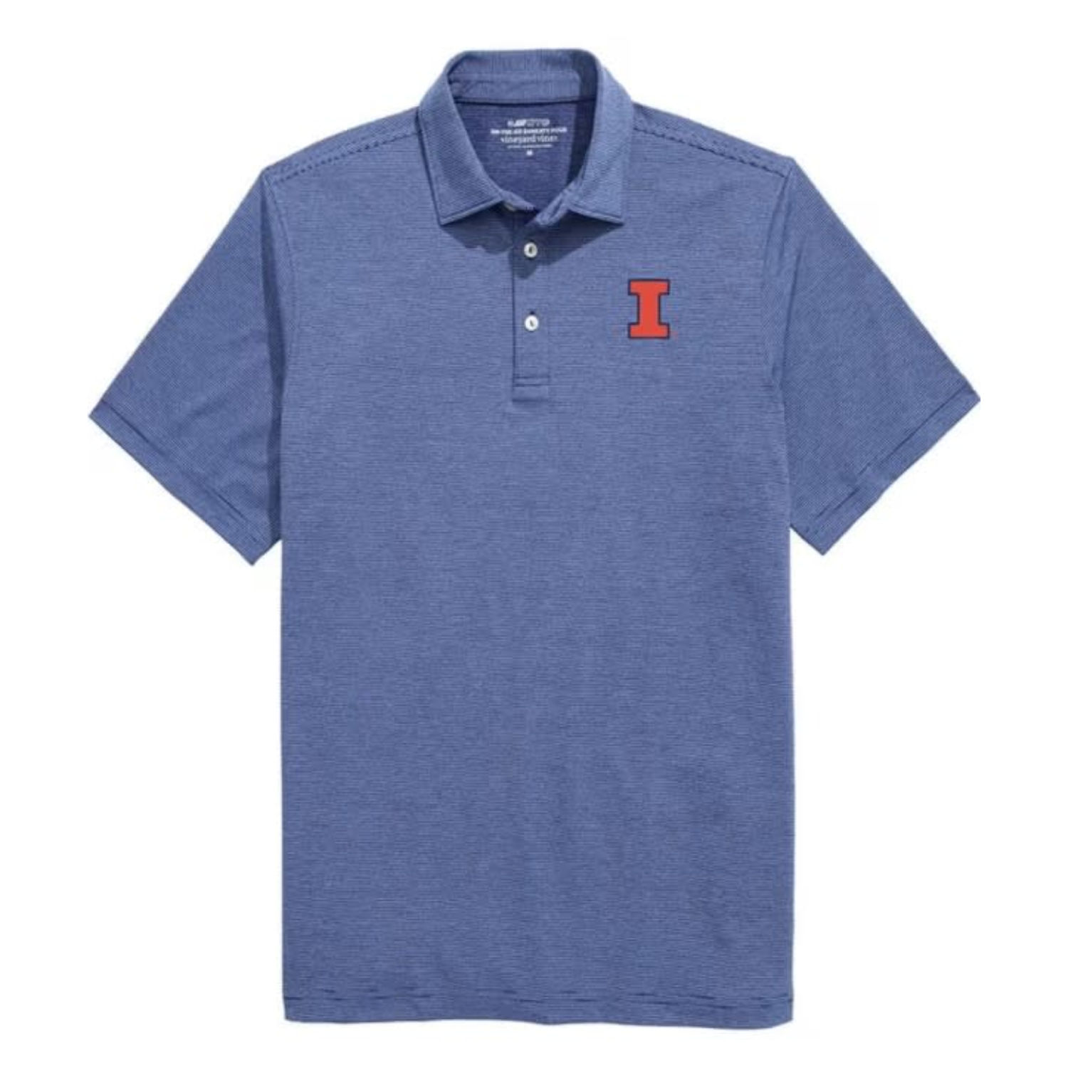 Illinois Fighting Illini Polo Men's Navy Vineyard Vines Navy Block I