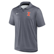 Illinois Polo Men's Navy Striped Nike Block I
