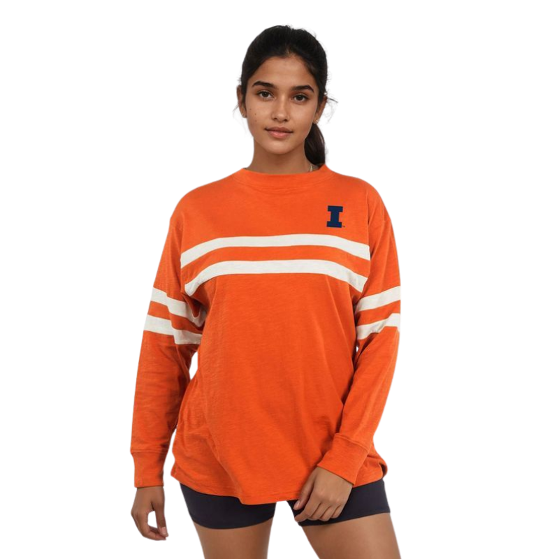 Illinois Fighting Illini Women's Varsity Long Sleeve Tee
