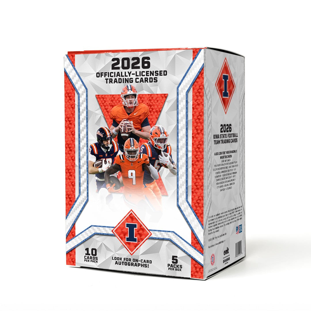 Fighting Illini Blaster Box Onit Athlete 2026 Football Trading Cards