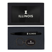 Illinois Keychain + Pen Set
