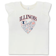 Illinois Fighting Illini T-Shirt Toddler Heart Tee