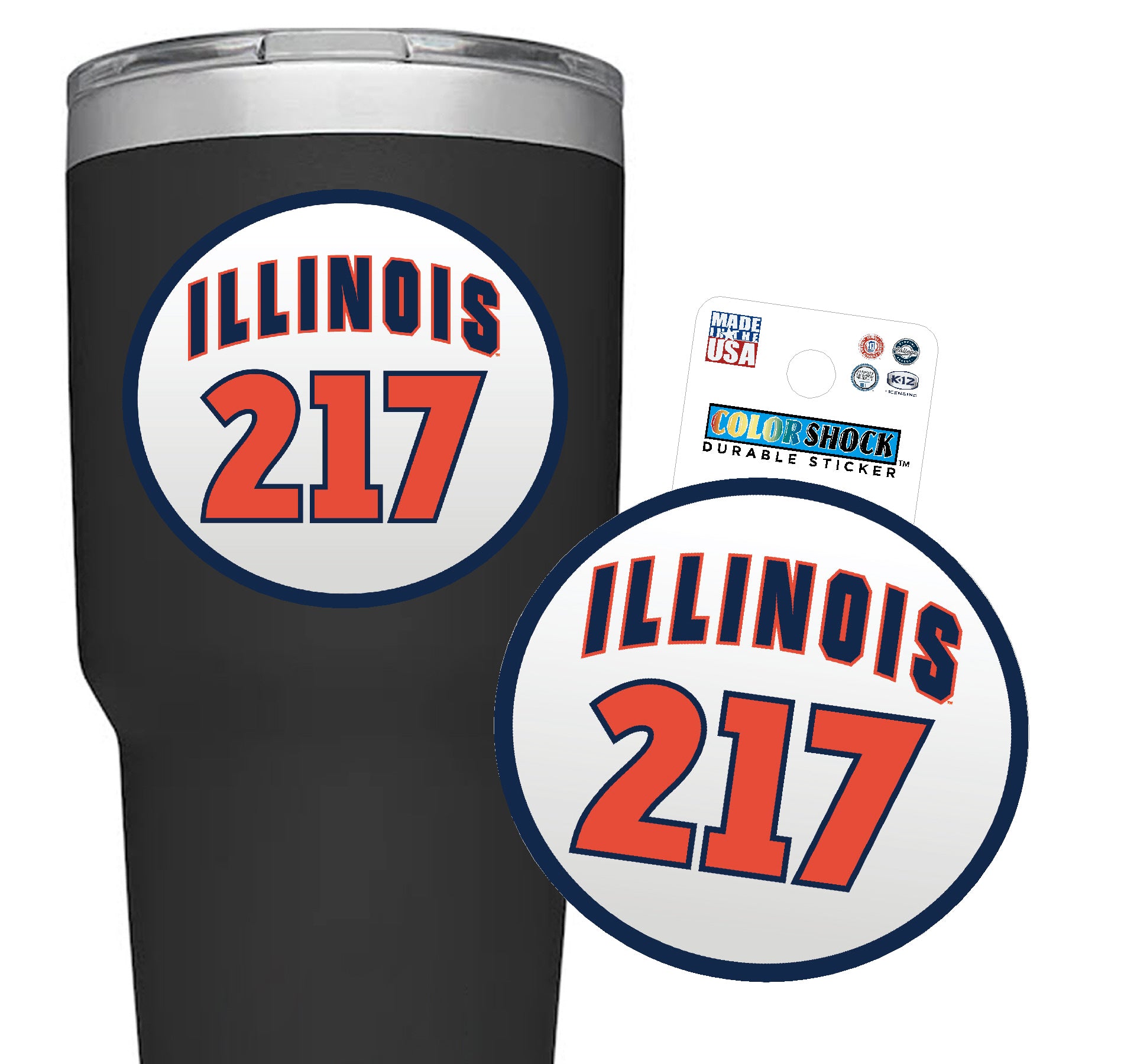 Illinois Fighting Illini 217 Decal