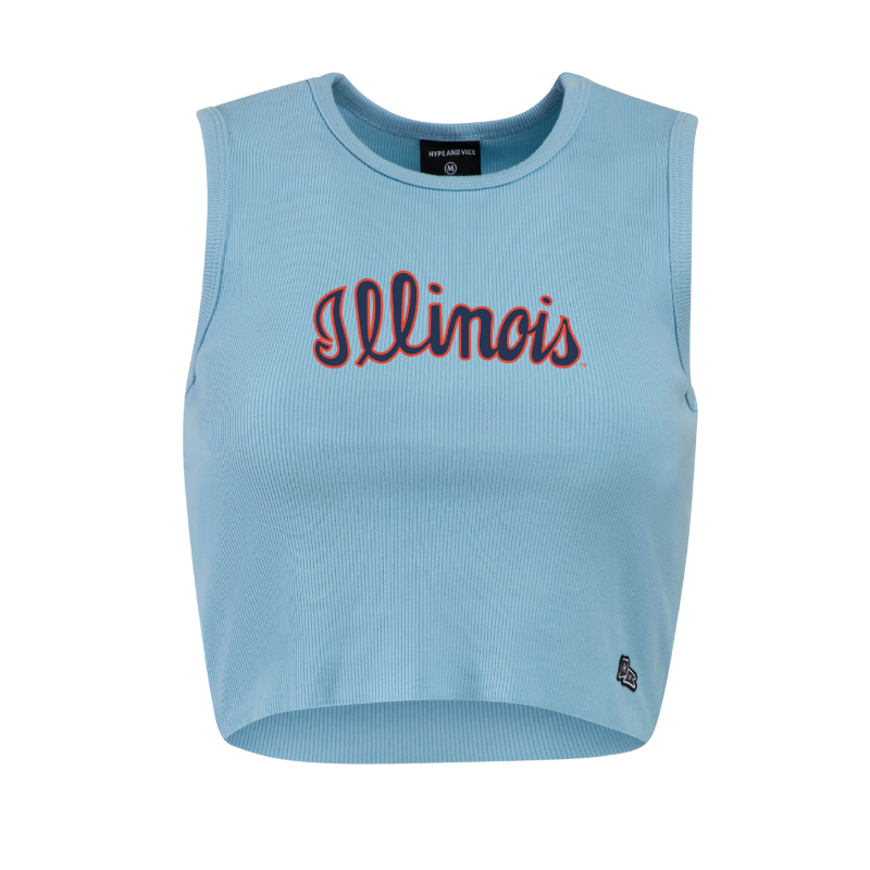 Illinois Fighting Illini Women's Script Cut off tank