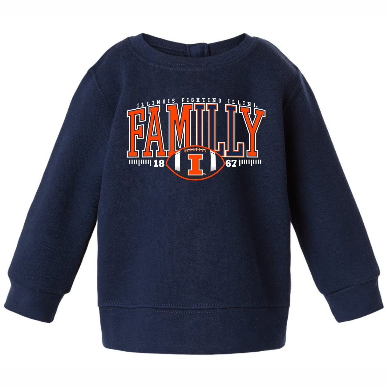 Illinois Fighting Illini Football FamILLy Infant Crew