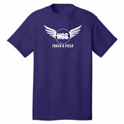NGS Track and Field Logo Purple Tee