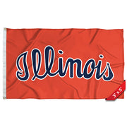 Illinois Flag 3x5' Orange Script