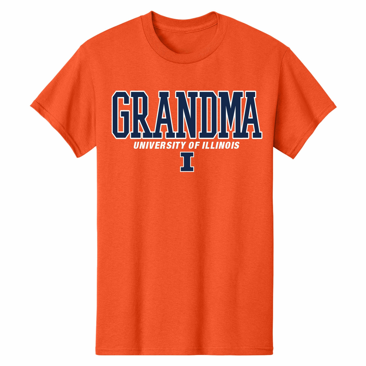 Illinois Grandma Shirt Orange/Navy