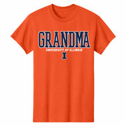 Illinois Grandma Shirt Orange/Navy