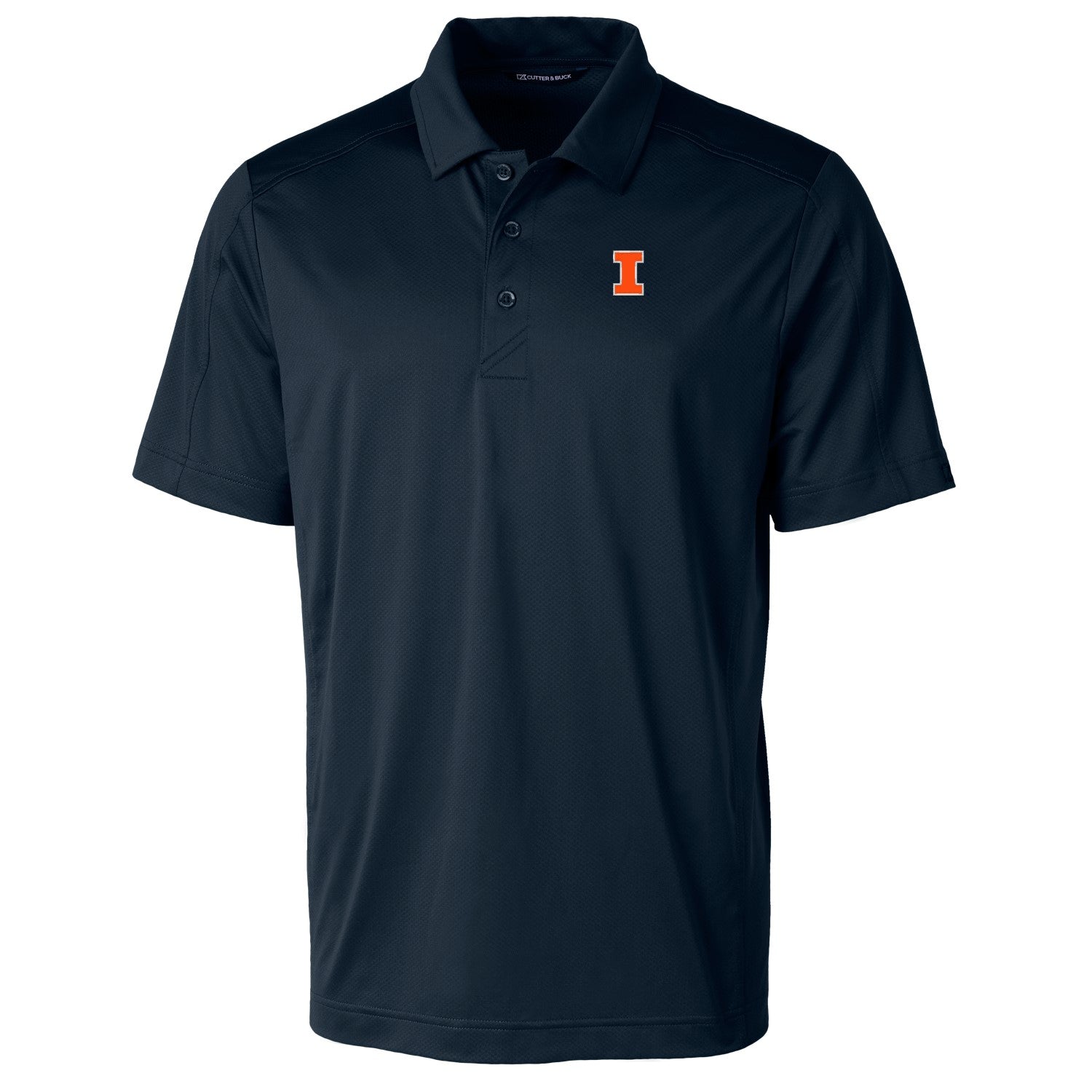 Illinois Fighting Illini Men's Cutter & Buck Navy Prospect Polo
