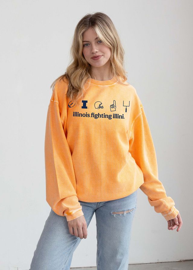 Illinois Women's Corded Long Sleeve Top