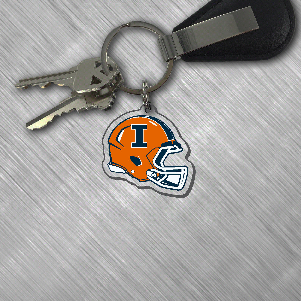 Fighting Illini Acrylic Helmet Keychain