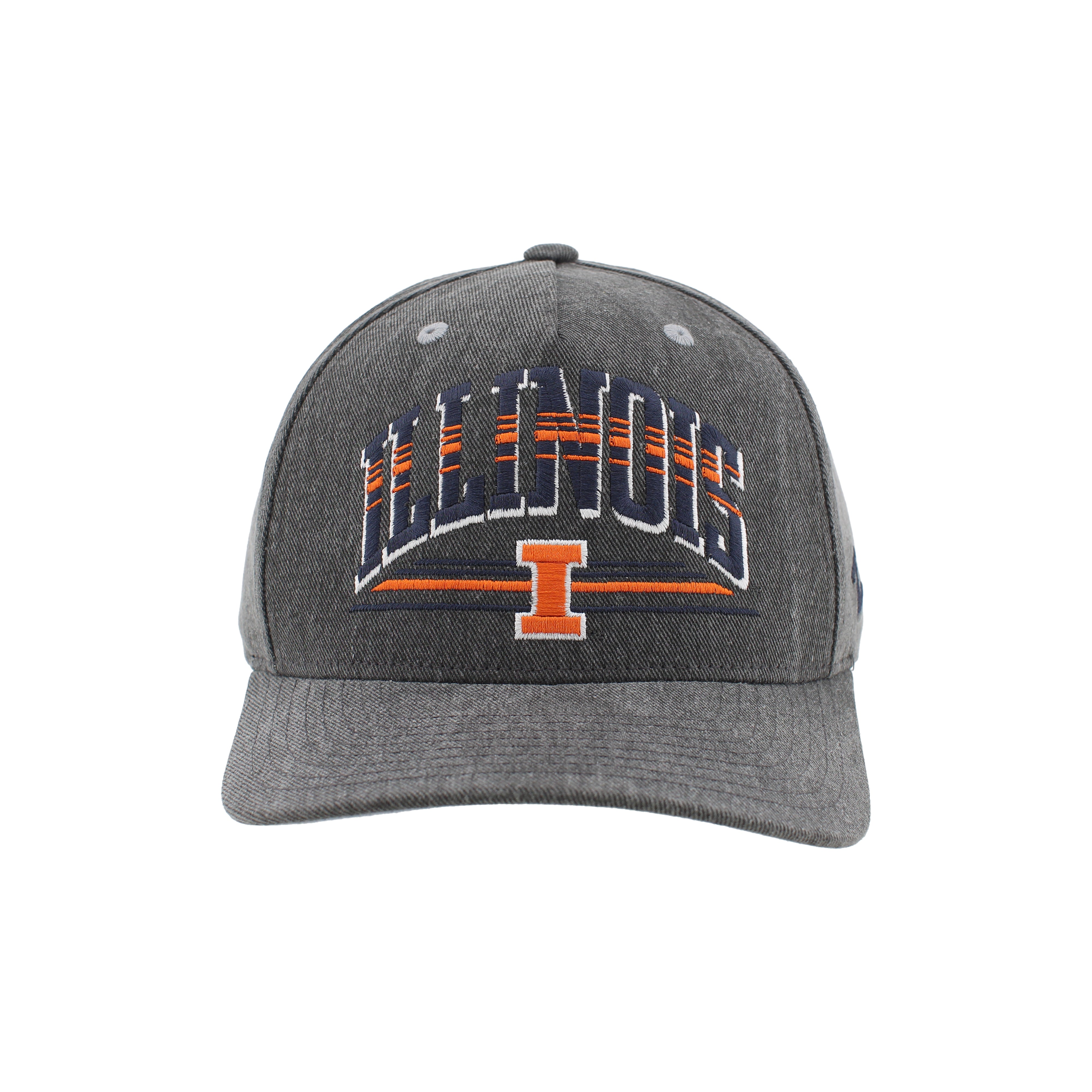 Illinois Vintage Charcoal 5-Panel Snapback Hat