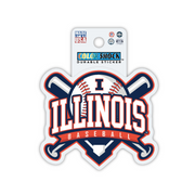 Illinois Fighting Illini Baseball Durable Decal
