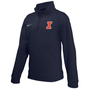 Fighting Illini Nike Youth Therma Navy 1/4 Zip