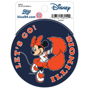 Illinois Sticker Let's Go Minnie Mouse
