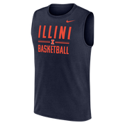 Illinois Fighting Illini Men's Nike Dri-Fit Sleeve-Less Tee