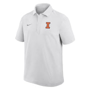 Illinois Fighting Illini Nike Woven Polo White