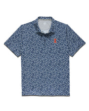 Illinois Flag & Anthem Floral Polo