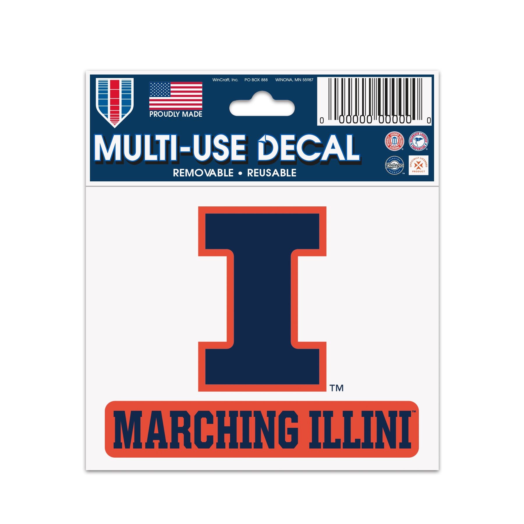 Illinois Fighting Illini Marching Illini Decal