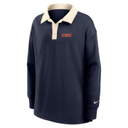 Illinois Women's Nike Oversized Long Sleeve Polo