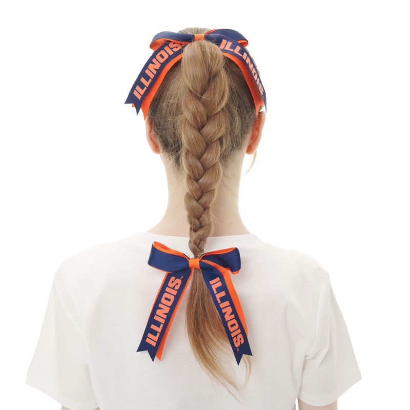 Illinois Fighting Illini 2-Pack Ribbon Bows