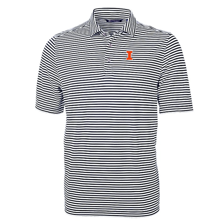 Illinois Fighting Illini Men's Virtue Stripe Polo Block I