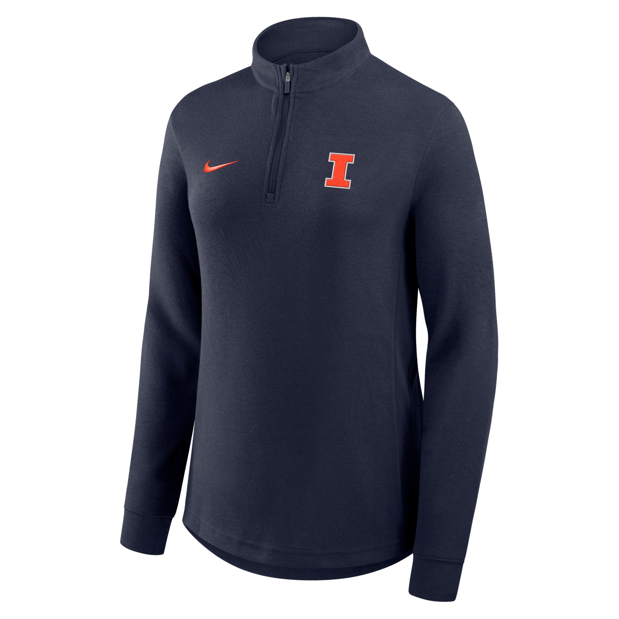 Illinois Jacket Women's Nike Navy Quarter-Zip