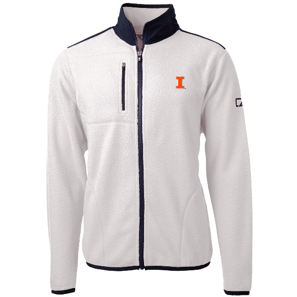 Illinois Fighting Illini Cutter & Buck Men's Cascade Eco Sherpa Fleece Jacket