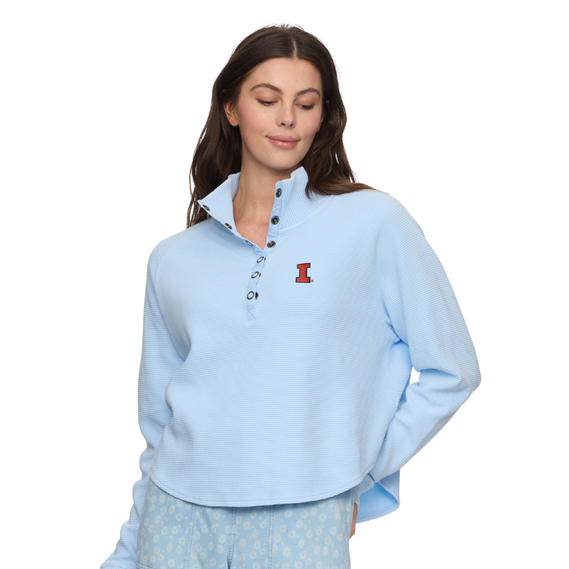 Illinois Fighting Illini Women's Snap Front Fleece