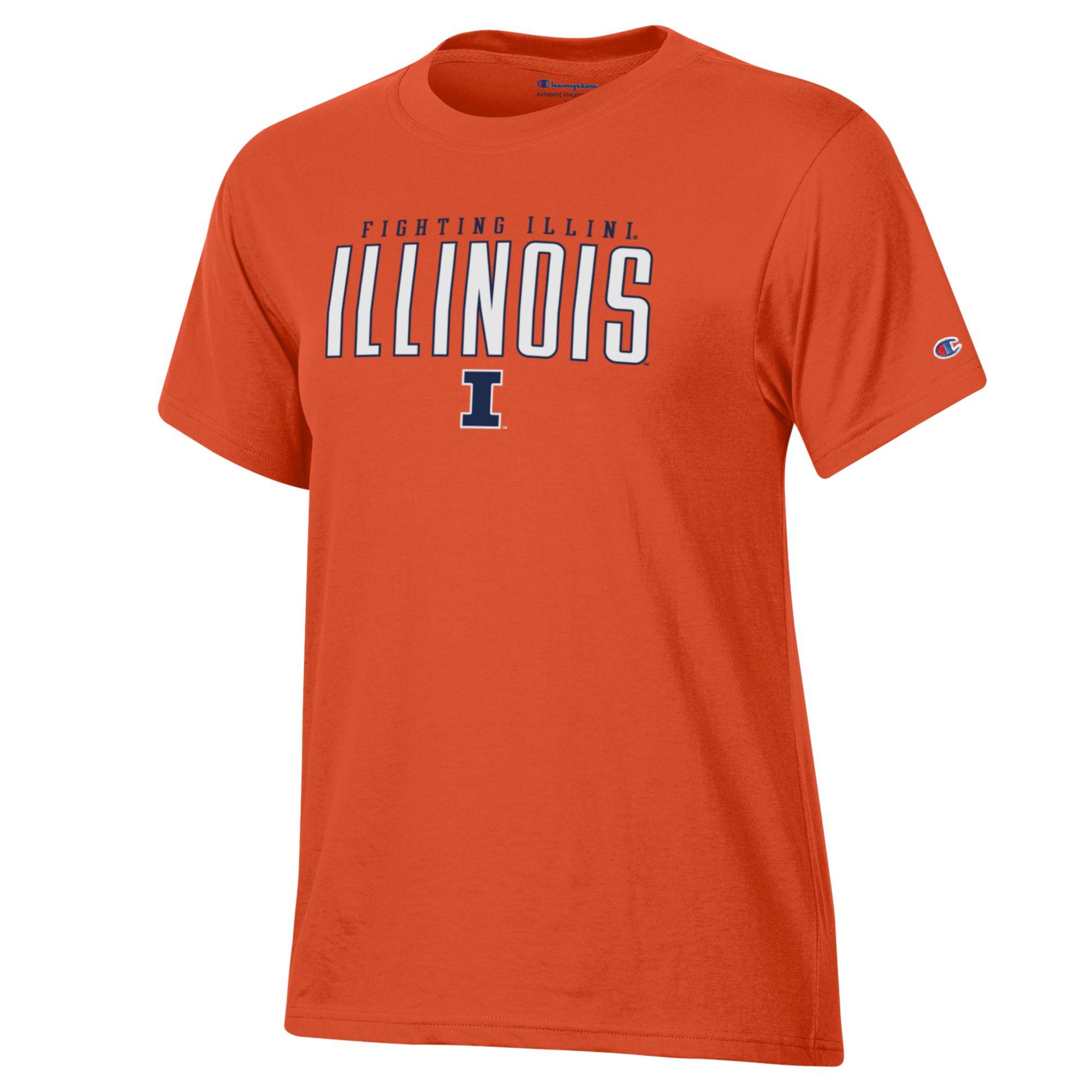 Illinois T-Shirt Women's Orange Champion Short-Sleeve