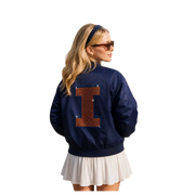 Illinois Fighting Illini Women's Block I Bomber Jacket