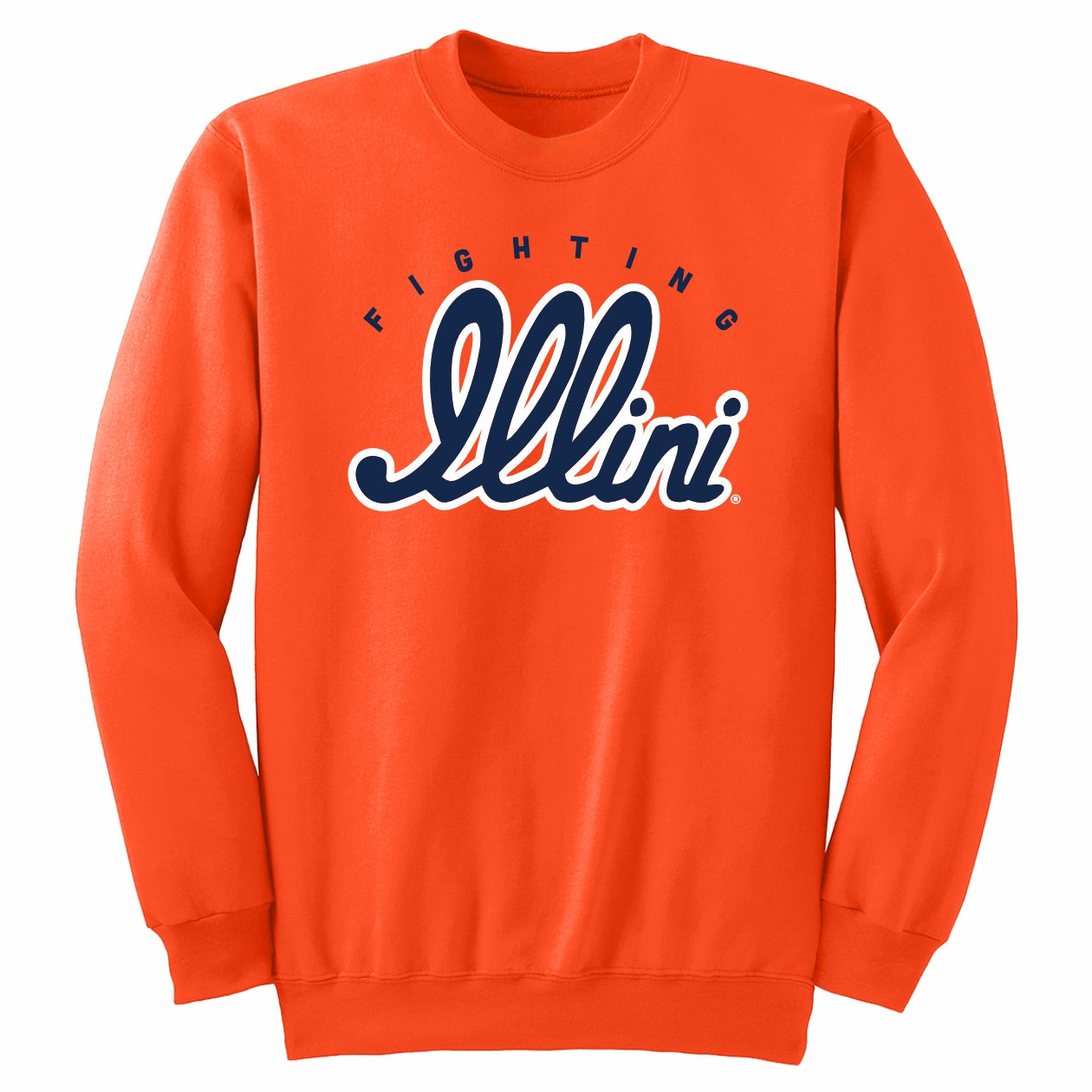 Illinois Fighting Illini Script Premium Crewneck Sweatshirt