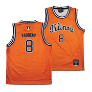 Illinois Fighting Illini NIL Basketball Jersey Script #8 Fagbemi