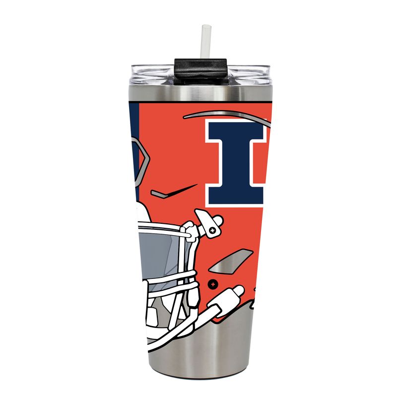 Illinois Fighting Illini 32oz Football Helmet Tumbler