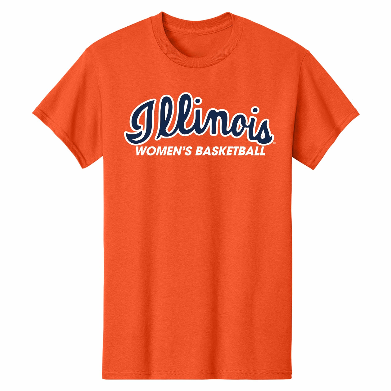Illinois Women's Basketball Script T-Shirt