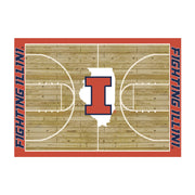 University of Illinois 4x6 Courtside Rug
