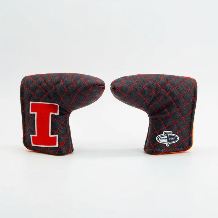 Illinois Putter Cover Quilted Navy/Orange Blade