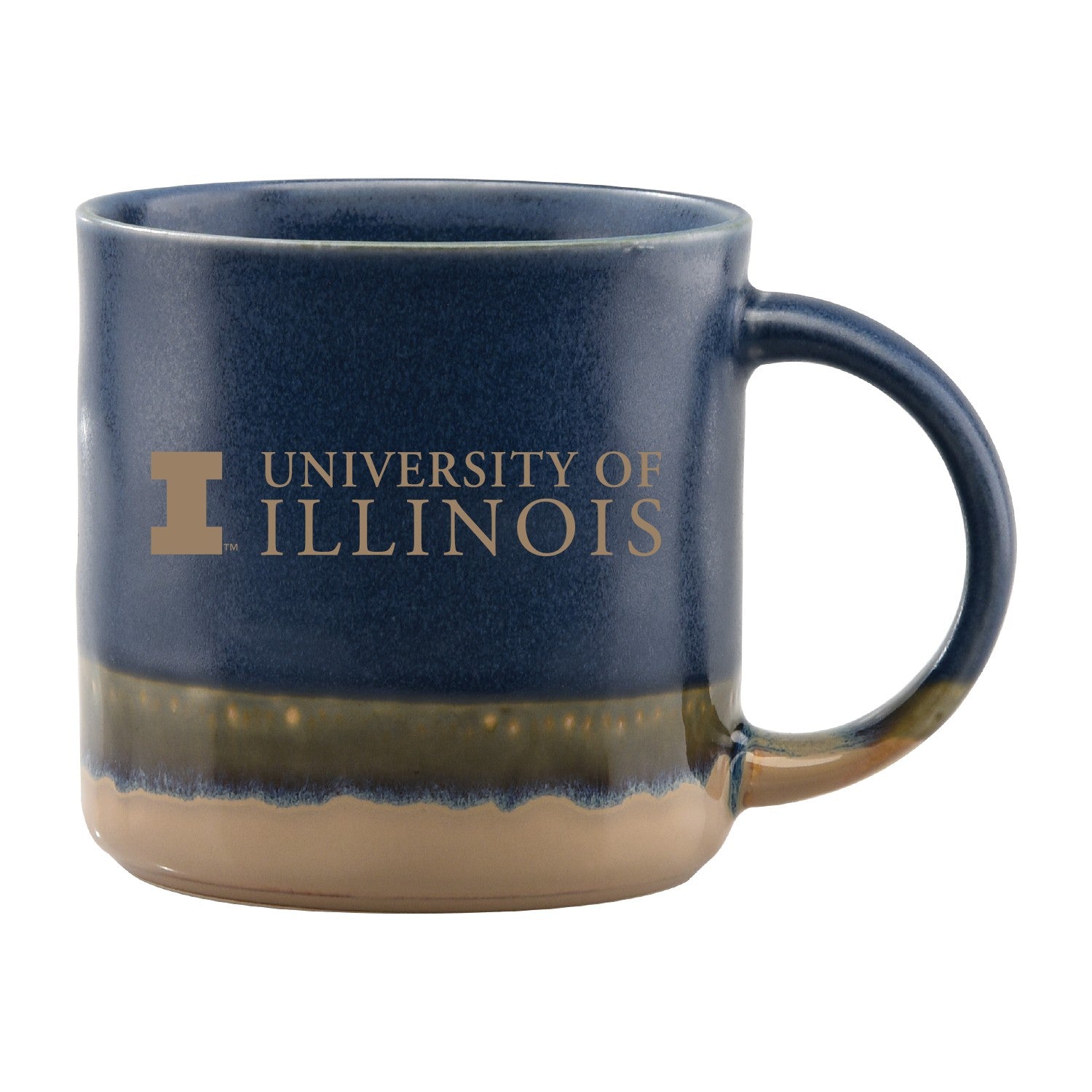 University of Illinois Mug 20oz Blue/Tan