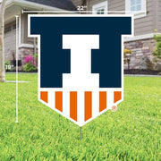 UNIVERSITY OF ILLINOIS SHIELD LAWN SIGN