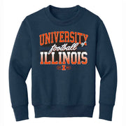 Illinois Football Youth Crewneck Sweatshirt