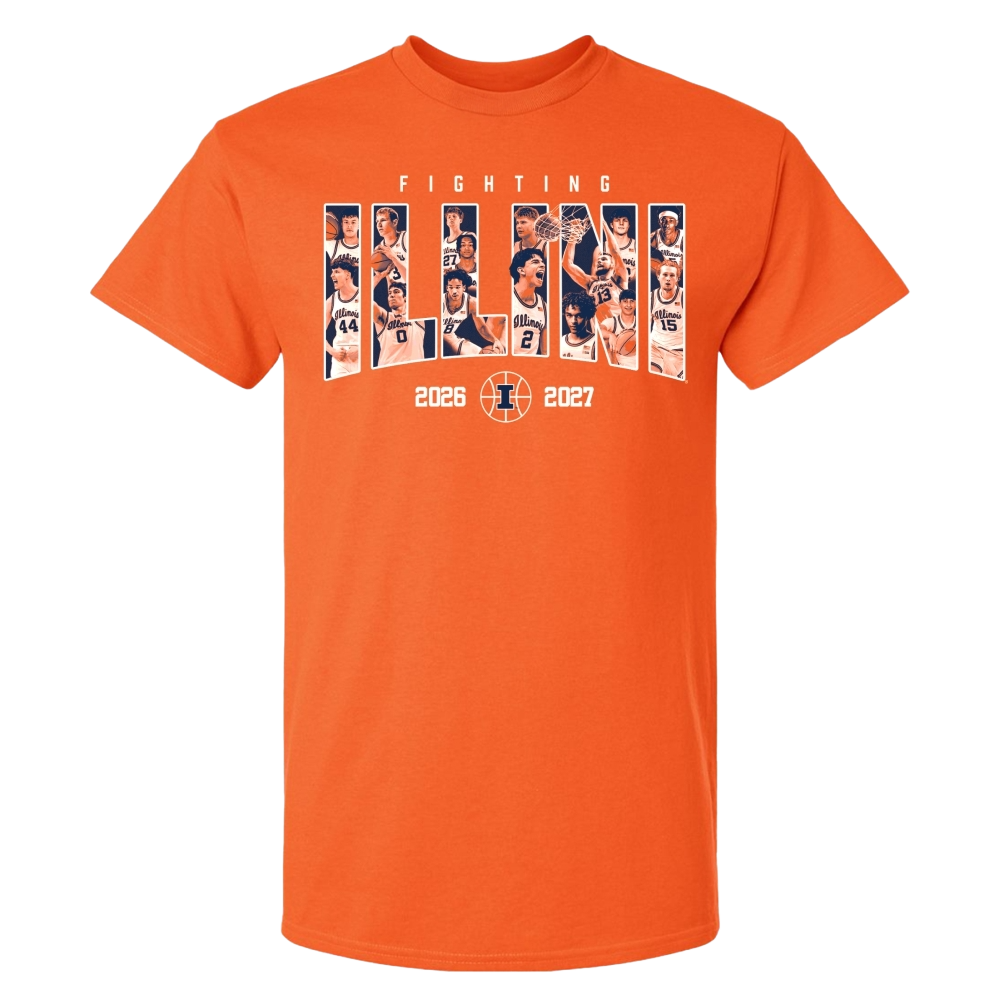 Illinois Fighting Illini NIL Men's Basketball 2026-2027 Roster Short Sleeve Tee