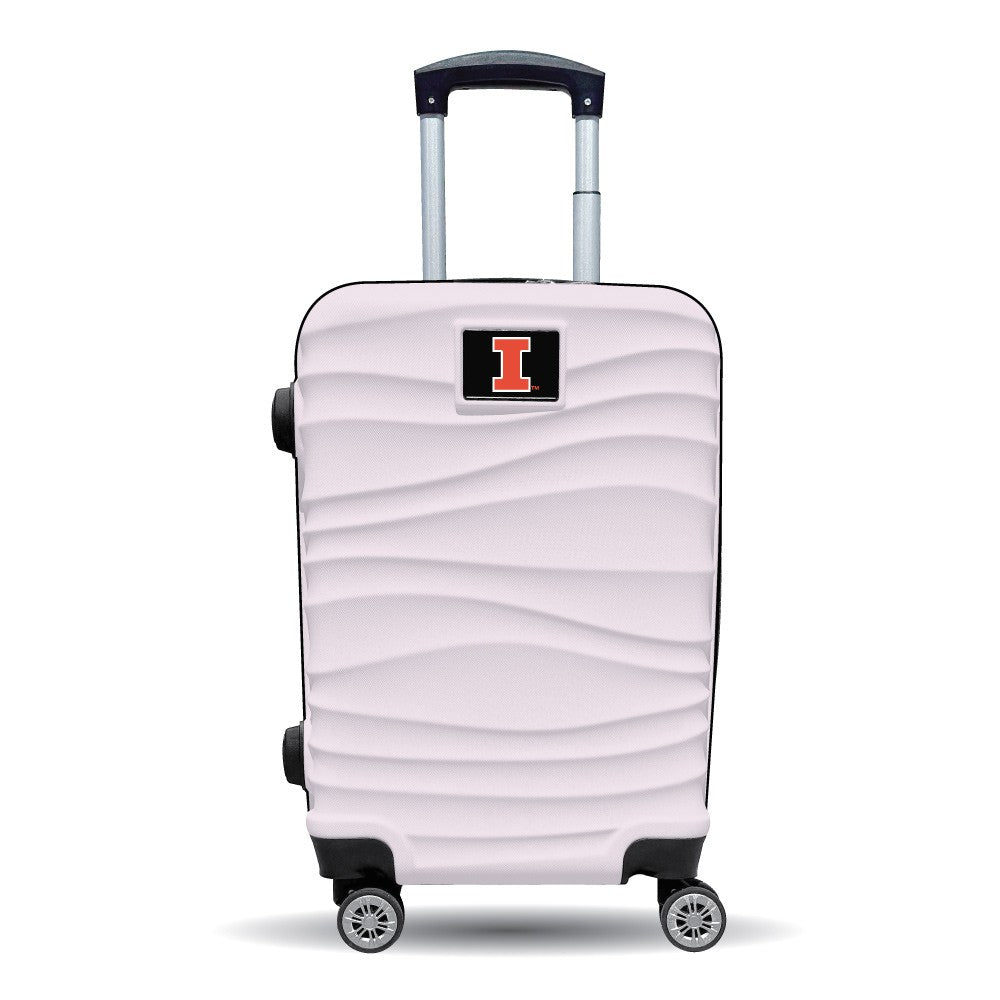 Illinois Fighting Illini Blitz 21" Hard Shell Carry On Luggage - Pink