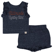 Illinois Baby Outfit Girls Navy Tank/Shorts